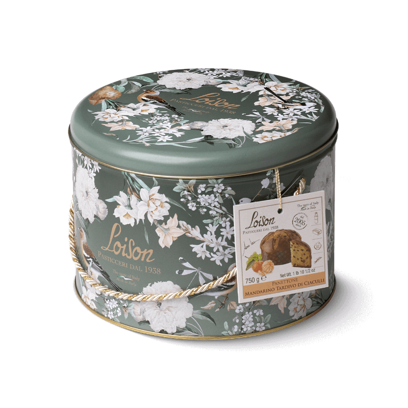 Panettone z Okusom Pozne Mandarine iz Ciacullija 750 g - Kovinska Škatla