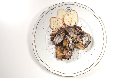 Veneziana puding s hruškami in pekan orehi