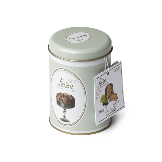 Panettoncino Češnja v Darilni Kovinski Škatli 100 g