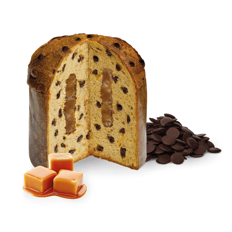Panettone s Čokolado in Slano Karamelo Astuccio 1 kg