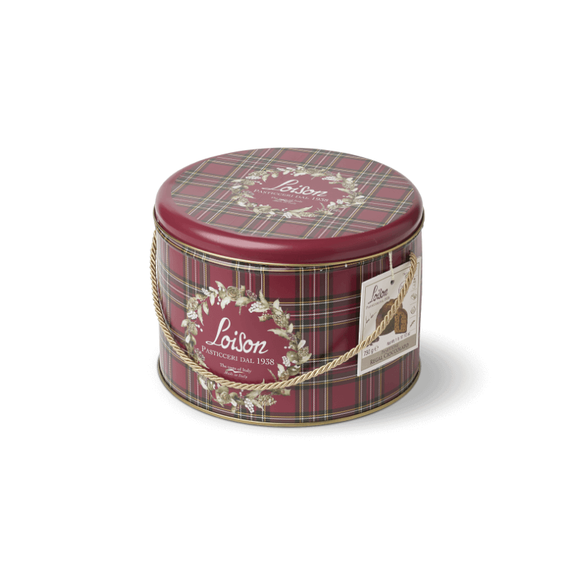 Panettone Regal s Čokolado 750 g - Kovinska Škatla