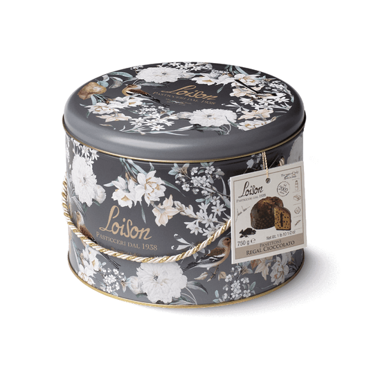 Panettone Regal s Čokolado 750 g - Kovinska Škatla