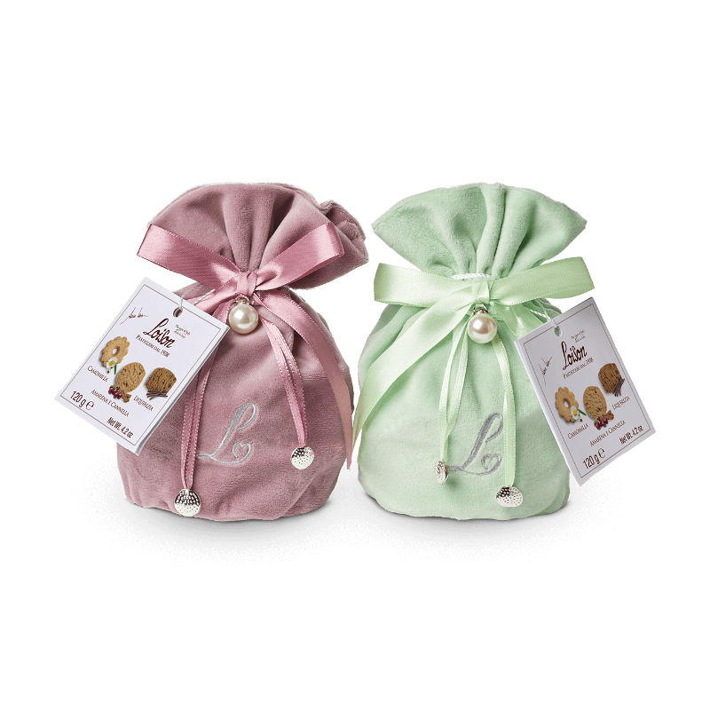 Piškoti Kamilica, Češnja in Cimet, Sladki Koren (v tekstilni darilni vrečki) 120 g