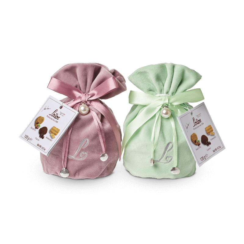 Piškoti Maraneo, Bacetto, Kakav (v tekstilni darilni vrečki) 120 g