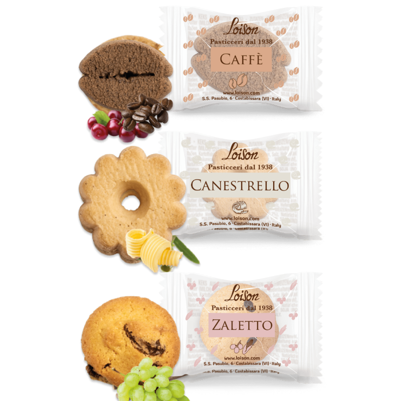 Piškoti Canestrello, Kava, Zaletto (v papirni torbici) 120 g